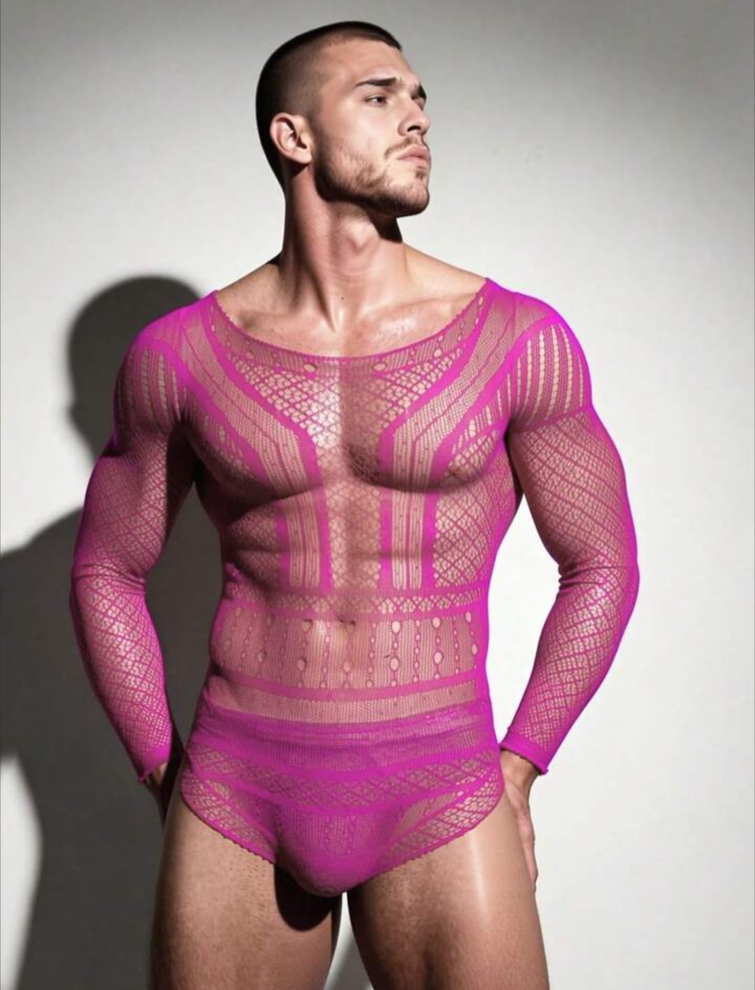 Neon Mesh Statement Bodysuit